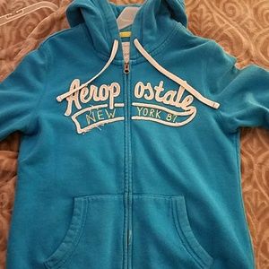 Blue aeropostle jacket with pockets